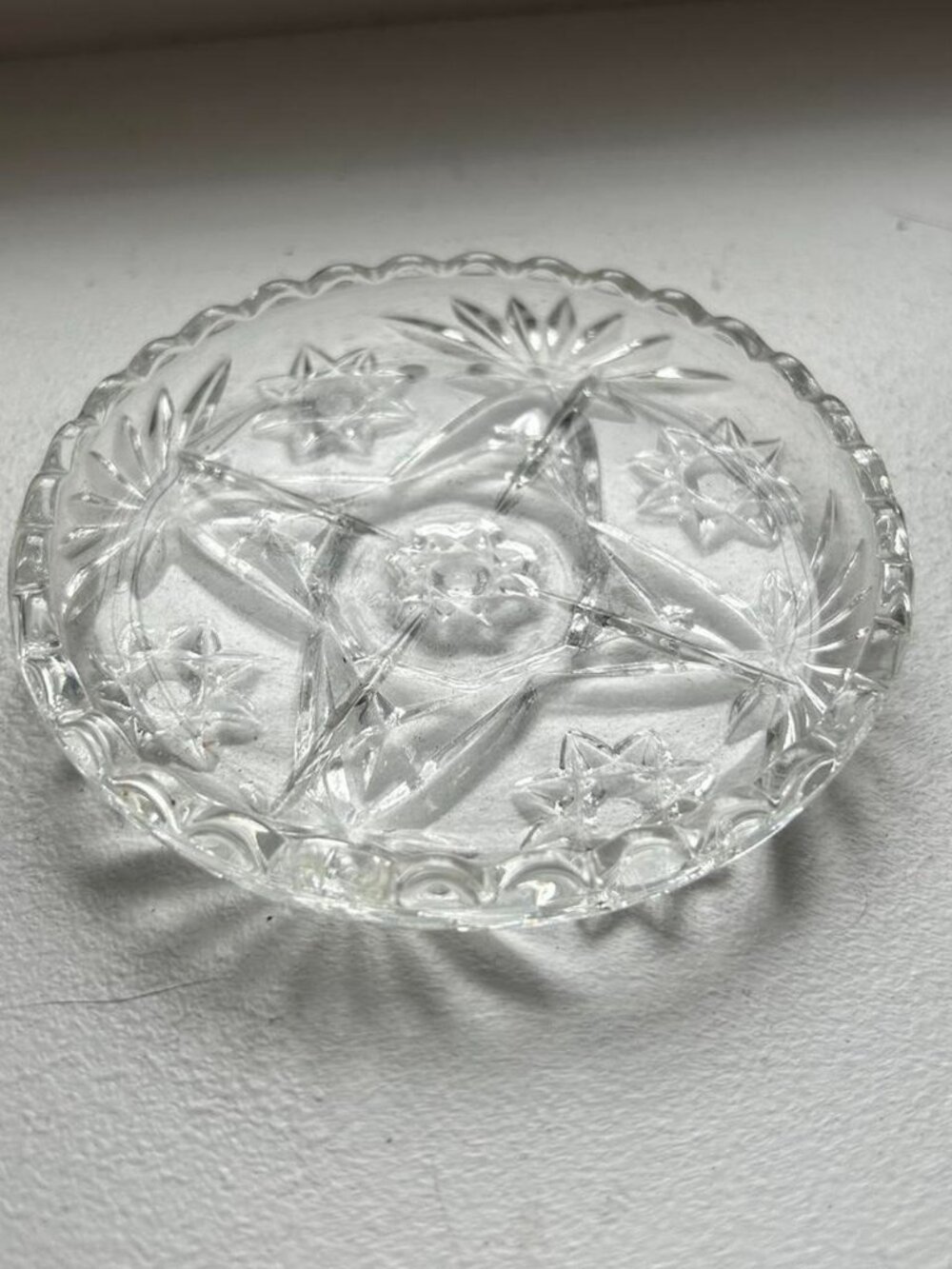 Anchor Hocking Early American Prescut Glass Coaster